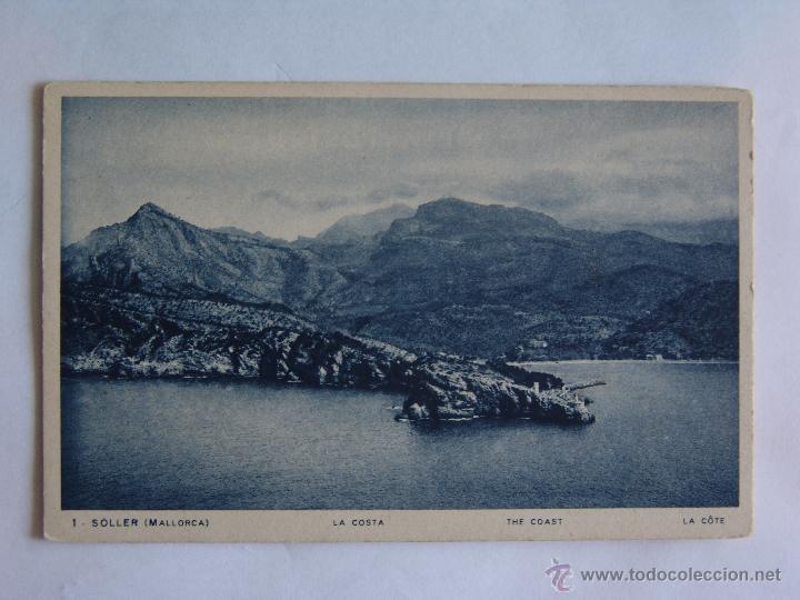 Postales: POSTAL DE SOLLER MALLORCA LA COSTA - Foto 1