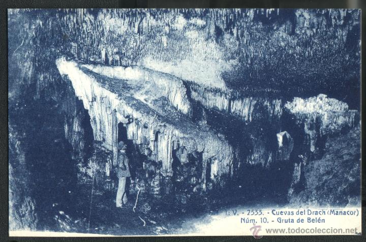 Postales: CUEVAS DEL DRACH - GRUTA DE BELEN - MANACOR - Foto 1