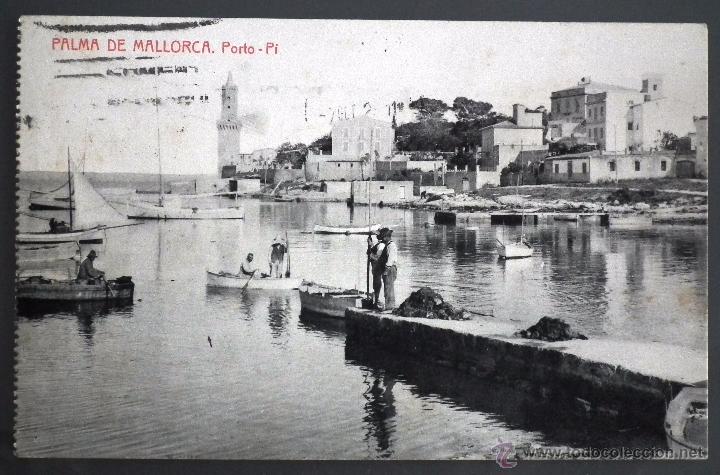 Postkarten: POSTAL DE PALMA DE MALLORCA: PORTO PI. FOTOTIPIA THOMAS
