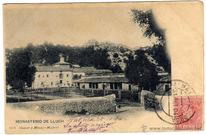 Postales: PRECIOSA POSTAL - MALLORCA - MONASTERIA DE LLUCH - Foto 1