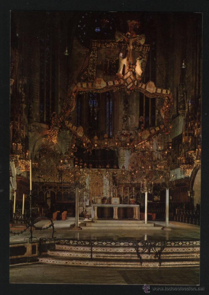 Postales: A-2207- PALMA DE MALLORCA. DETALLE DEL INTERIOR DE LA CATEDRAL