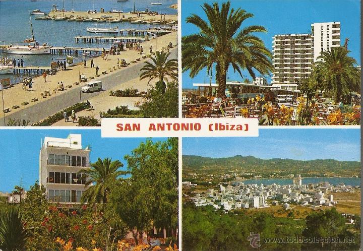 Postales: POSTAL, BALEARES; IBIZA; SAN ANTONIO, CIRCULADA