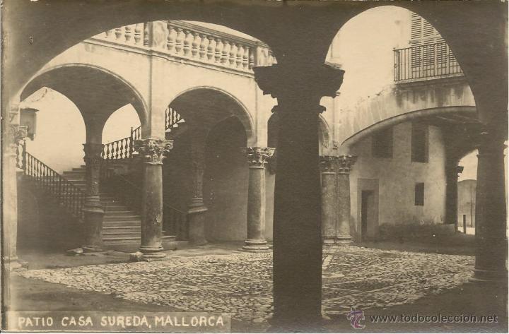 Cartoline: POSTAL FOTOGR&Aacute;FICA PATIO CASA SUREDA. MALLORCA.
