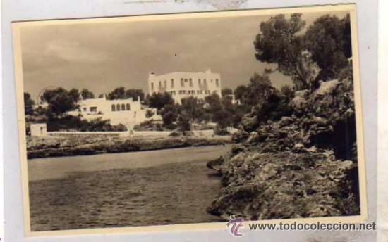 Cartoline: Postal fotogr&aacute;fica. Hotel Calle d&acute;or. Santa&ntilde;y Mallorca. Baleares. Matasello hotel. Sin circular.