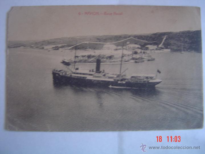 Postales: POSTAL DE MAH&Oacute;N. BASE NAVAL - Foto 1