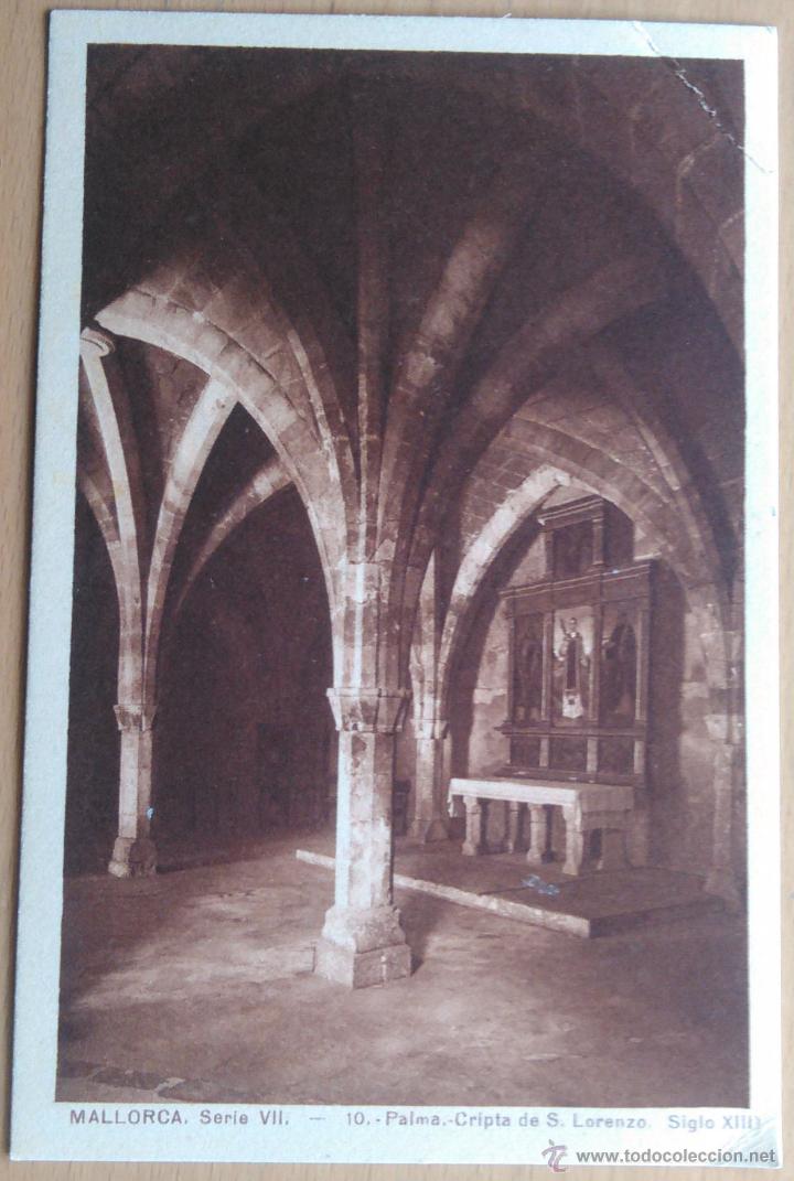 Postales: PALMA DE MALLORCA - CRIPTA DE SAN LORENZO - Foto 1