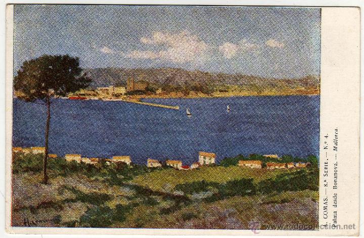 Postales: MALLORCA. PALMA DESDE BONANOVA. A. COMAS - Foto 1