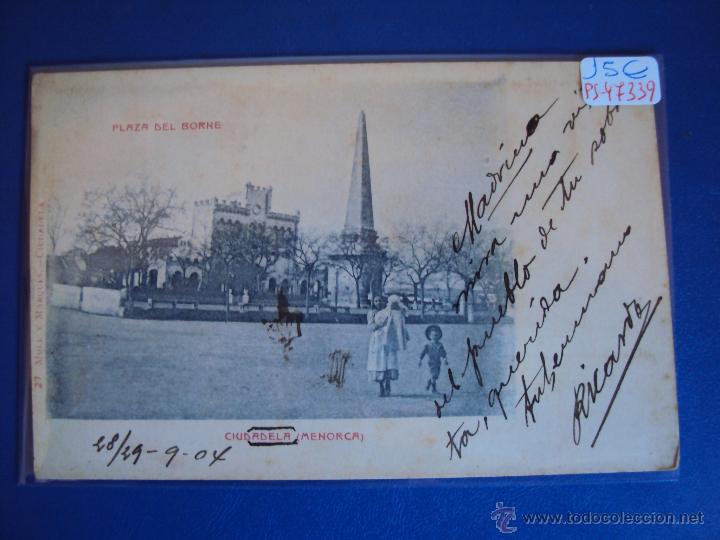 Postales: (PS-47339)POSTAL DE CIUDADELA-PLAZA DEL BORNE