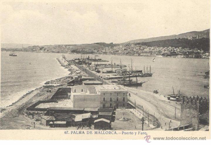 Postales: POSTAL DE PALMA DE MALLORCA - PUERTO Y FARO