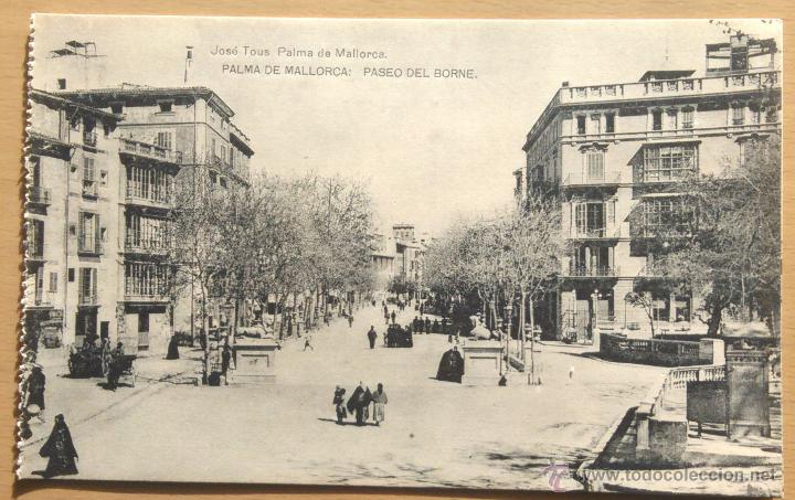 Postales: PALMA DE MALLORCA - PASEO DEL BORNE - Foto 1