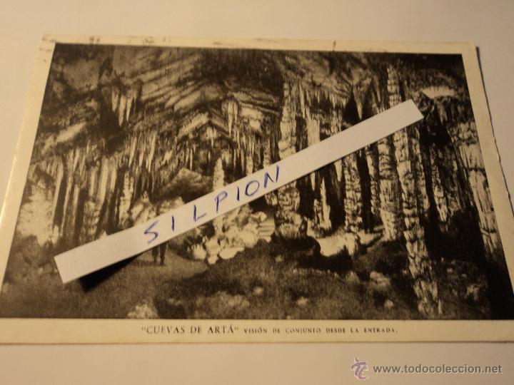 Postales: postal cuevas de arta desde la entrada baleares
