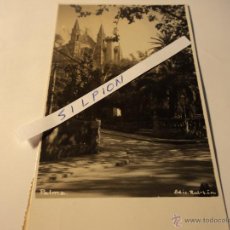 Postales: POSTAL DE PALMA REVERSO SELLO HOTEL MEDITERRANEO CIRCULADA AÑO 1932. Lote 54218945
