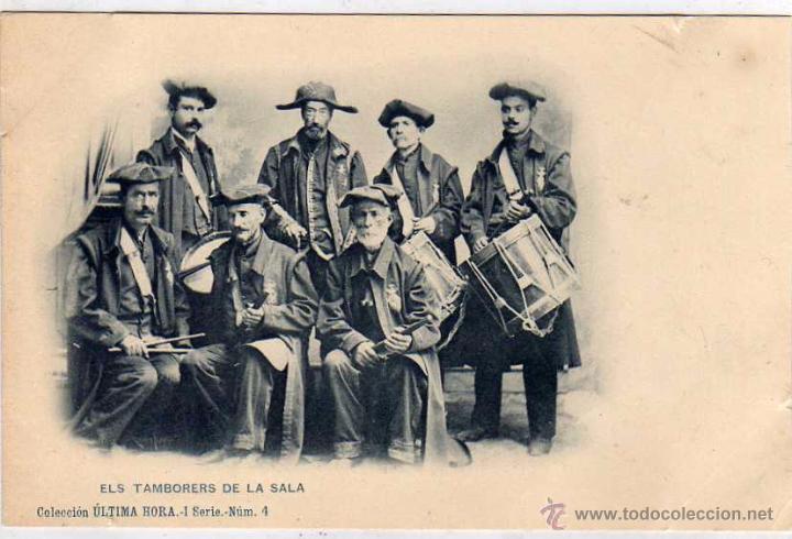 Postales: Els Tambores de la Sala. Colecci&oacute;n Ultima hora I Serie num 4.