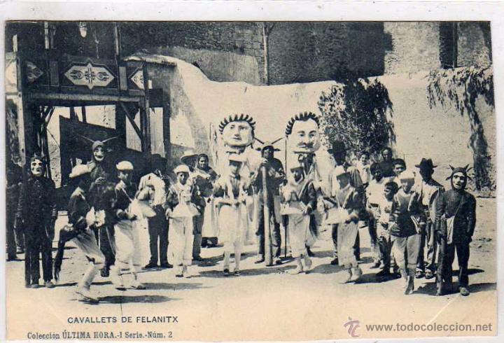 Postales: Cavallets de Felanitx Colecci&oacute;n Ultima hora I Serie num 2. Reverso sin dividir. Sin circular.
