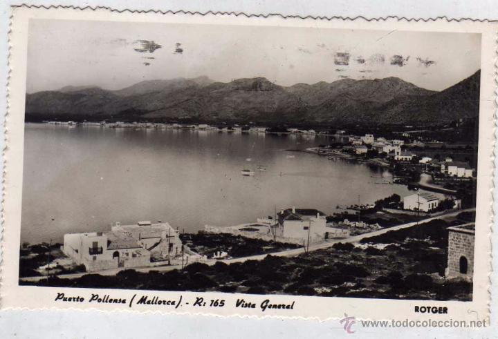 Cartoline: Puerto Pollensa. Mallorca. R 165 Vista general Rotger. Escrita sin circular.