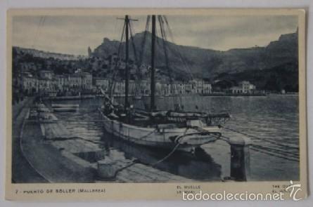 Postales: POSTAL PUERTO DE SOLLER, EL MUELLE - MALLORCA - Foto 1