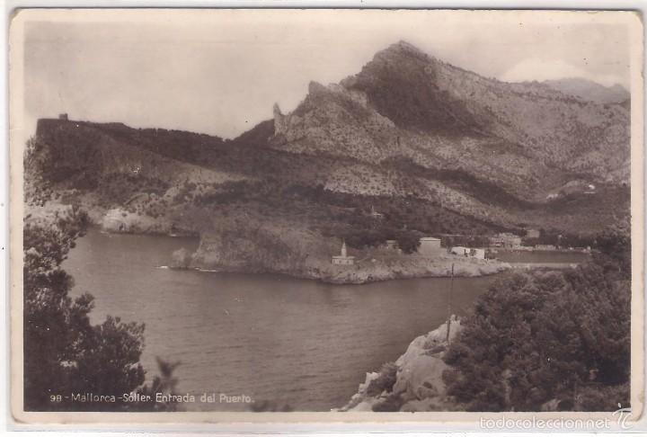 Postales: POSTAL DE MALLORCA -SOLLER-ENTRADA DEL PUERTO . - Foto 1