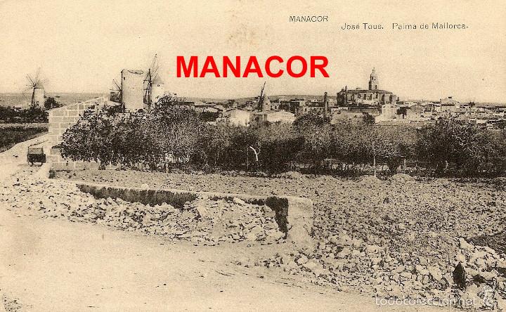 Postales: MANACOR Des del cam&iacute; de la Mar (1890?) - Foto 1