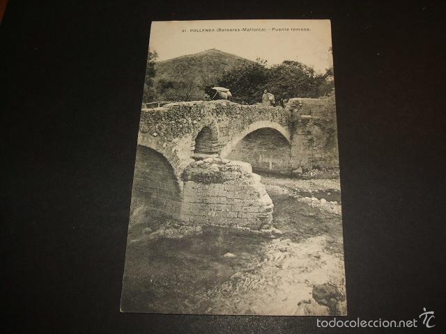 Postales: POLLENSA MALLORCA PUENTE ROMANO - Foto 1