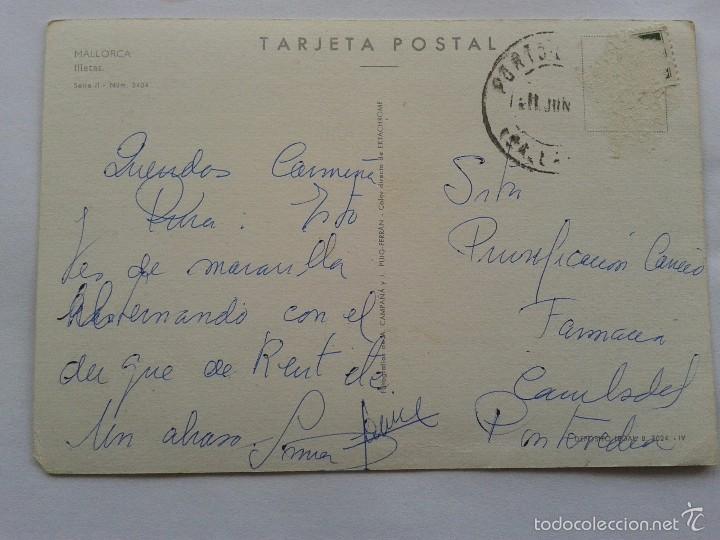 Postales: POSTAL -- MALLORCA - ILLETAS -- CIRCULADA -- - Foto 2