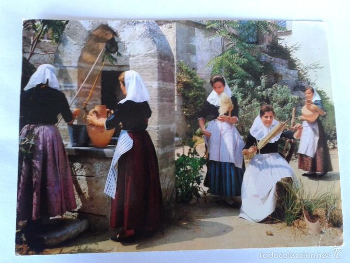 Postales: POSTAL -- MALLORCA - SON SERVERA - ESCENA TIPICA -- CIRCULADA -- - Foto 1
