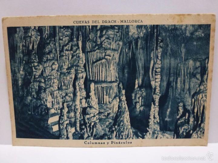 Postales: ANTIGUA POSTAL MALLORCA CUEVAS DEL DRACH - Foto 1
