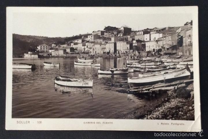 Postkarten: POSTAL FOTOGR&Aacute;FICA CASERIO DEL PUERTO SOLLER MALLORCA BALEARES.