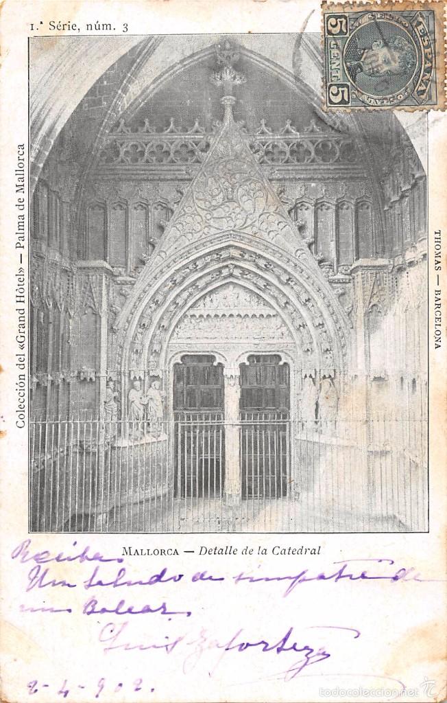 Postkarten: MALLORCA.- DETALLE DE LA CATEDRAL