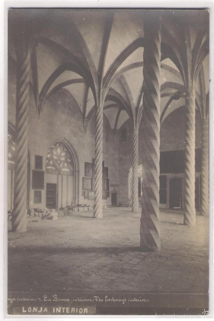 Postcards: POSTAL DE LONJA INTERIOR PALMA DE MALLORCA .