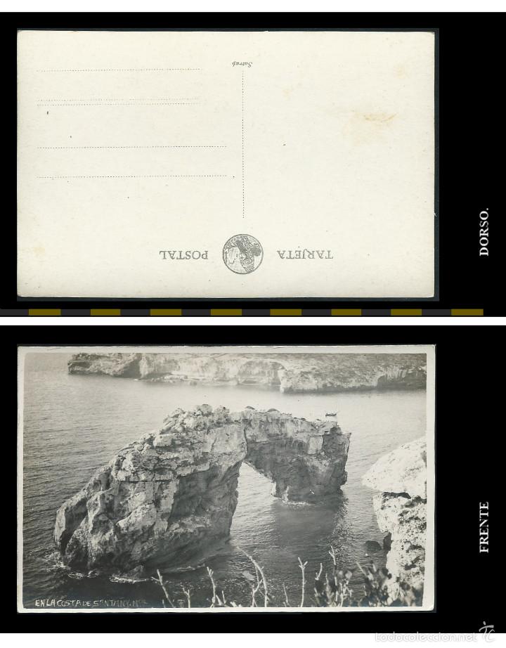 Postkarten: Postal Fotografica. En la Costa de Santany. Mca.