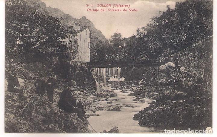 Postcards: POSTAL N&ordm; 11 -SOLLER  (BALEARES) PAISAJE DEL TORRENTE DEL SOLLER .