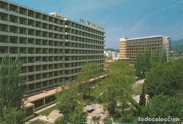 Cartes Postales: N&ordm; 27445 POSTAL HOTEL LOS MIRLOS SOL Y HOTEL LOS TORDOS SOL PALMA NOVA MALLORCA