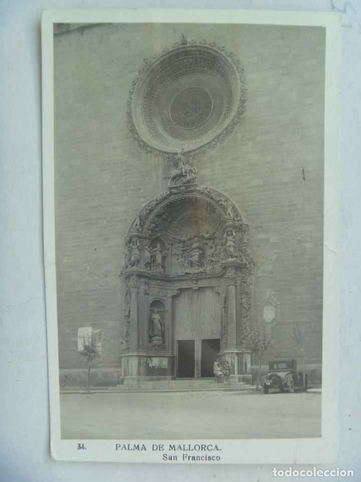 Cartoline: POSTAL DE PALMA DE MALLORCA : SAN FRANCISCO . COCHE DE EPOCA