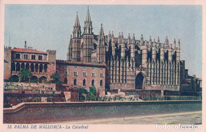 Cartoline: Postal Palma de Mallorca.- La Catedral. 12. Ediciones Mir. Color