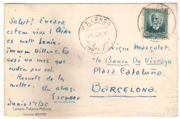 Postales: POSTAL DE CALVARIO - POLLENSA - MALLORCA . - Foto 2