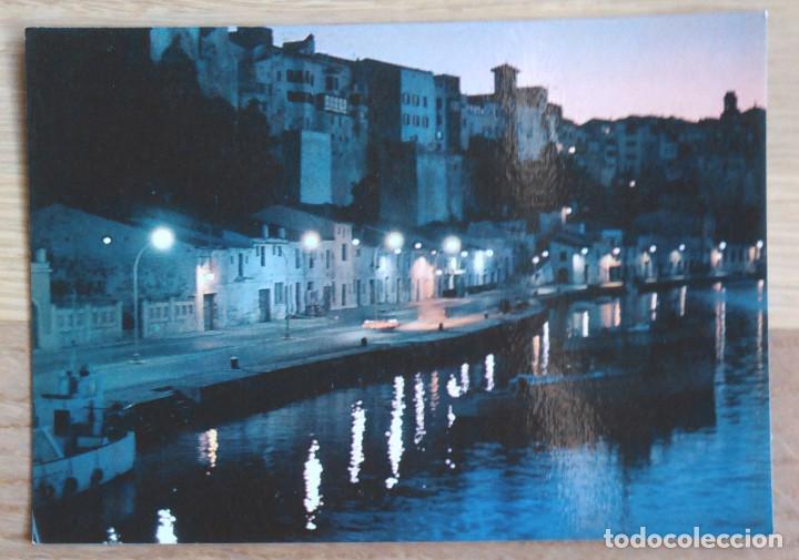 Postales: MAHON - DETALLE DEL PUERTO - NOCTURNA