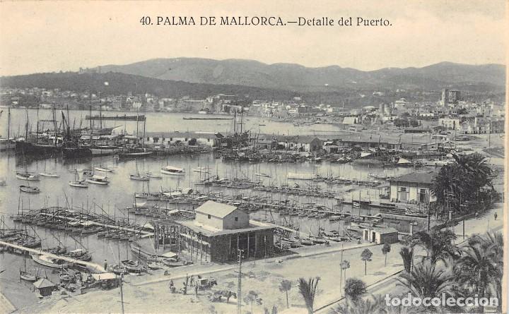 Cartoline: PALMA DE MALLORCA.- DETALLE DEL PUERTO