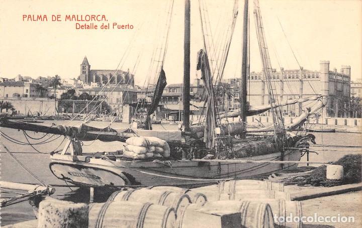 Postcards: PALMA DE MALLORCA.- DETALLE DEL PUERTO