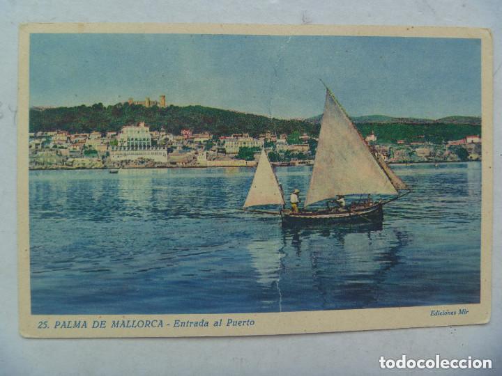 Postales: POSTAL DE PALMA DE MALLORCA : ENTRADA AL PUERTO . EDICIONES MIR.