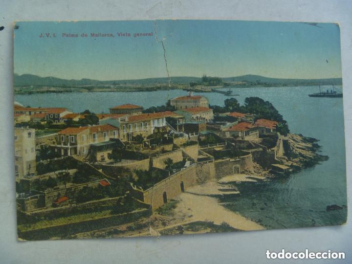 Postales: POSTAL DE PALMA DE MALLORCA : VISTA GENERAL. CIRCULADA EN 1940 CON SELLO FRANCO