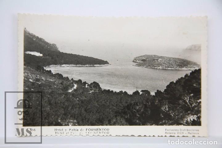 Postais: Antigua Postal Fotogr&aacute;fica - 24. Hotel y Bah&iacute;a de Formentor, Pollen&ccedil;a - Escrita al Dorso