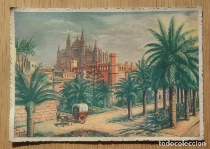 Postales: PALMA DE MALLORCA - PASEO DE SAGRERA - Foto 1