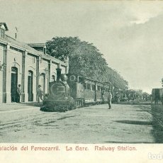 Postales: PALMA MALLORCA ESTACION DEL FERROCARRIL. HACIA 1905. EDITOR A. M.. Lote 94060185