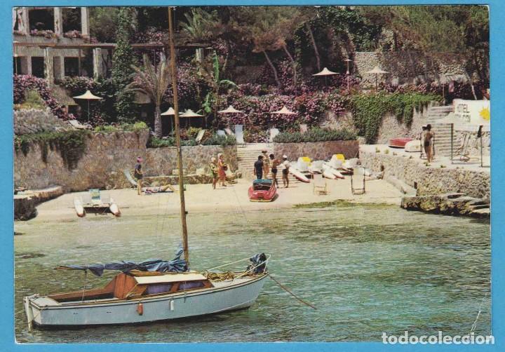 Cartes Postales: ILLETAS (MALLORCA). HOTEL BON SOL. PLAYA PRIVADA. CREACIONES POSTER, S.L. CIRCULADA, 60'S