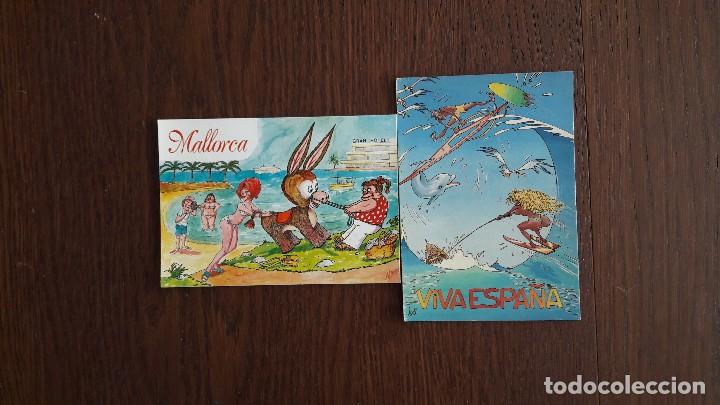 Postales: lote de 2 postales de dibujos de Mallorca - Foto 1