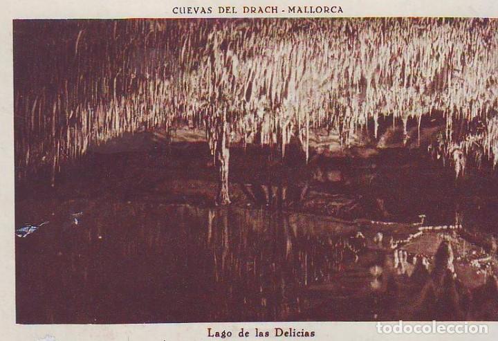 Postais: ESPA&Ntilde;A POSTALES BALEARES LOTE 993 LAGO DE LAS DELICIAS CUEVAS DEL DRACH SIN CIRCULAR