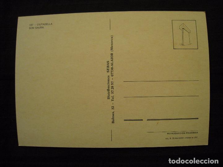 Postales: POSTAL CIUTADELLA - SON SAURA. - Foto 3