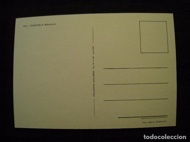 Postales: POSTAL CIUDADELA  ( MENORCA ). - Foto 3
