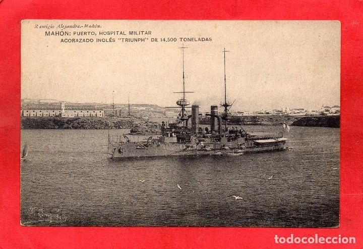Postales: mah&oacute;n. acorazado ingl&eacute;s triunph - Foto 1