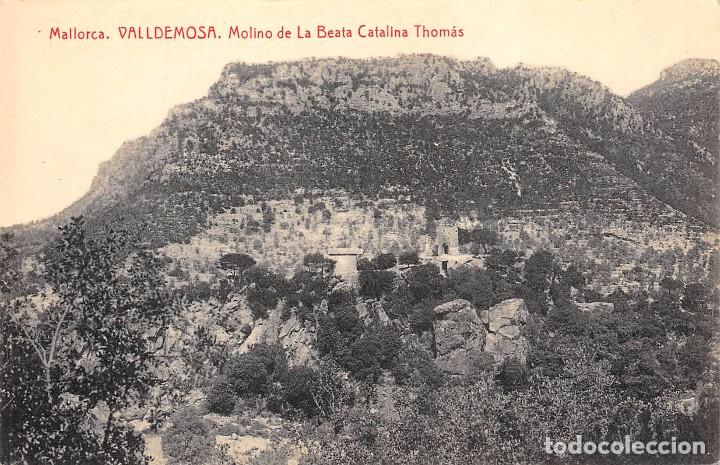 Postales: MALLORCA.- VALLDEMOSA. MOLINO DE LA BEATA CATALINA THOM&Aacute;S